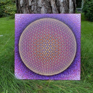 Dotpainting/Mixing Technology &quot;Flower of life&quot;