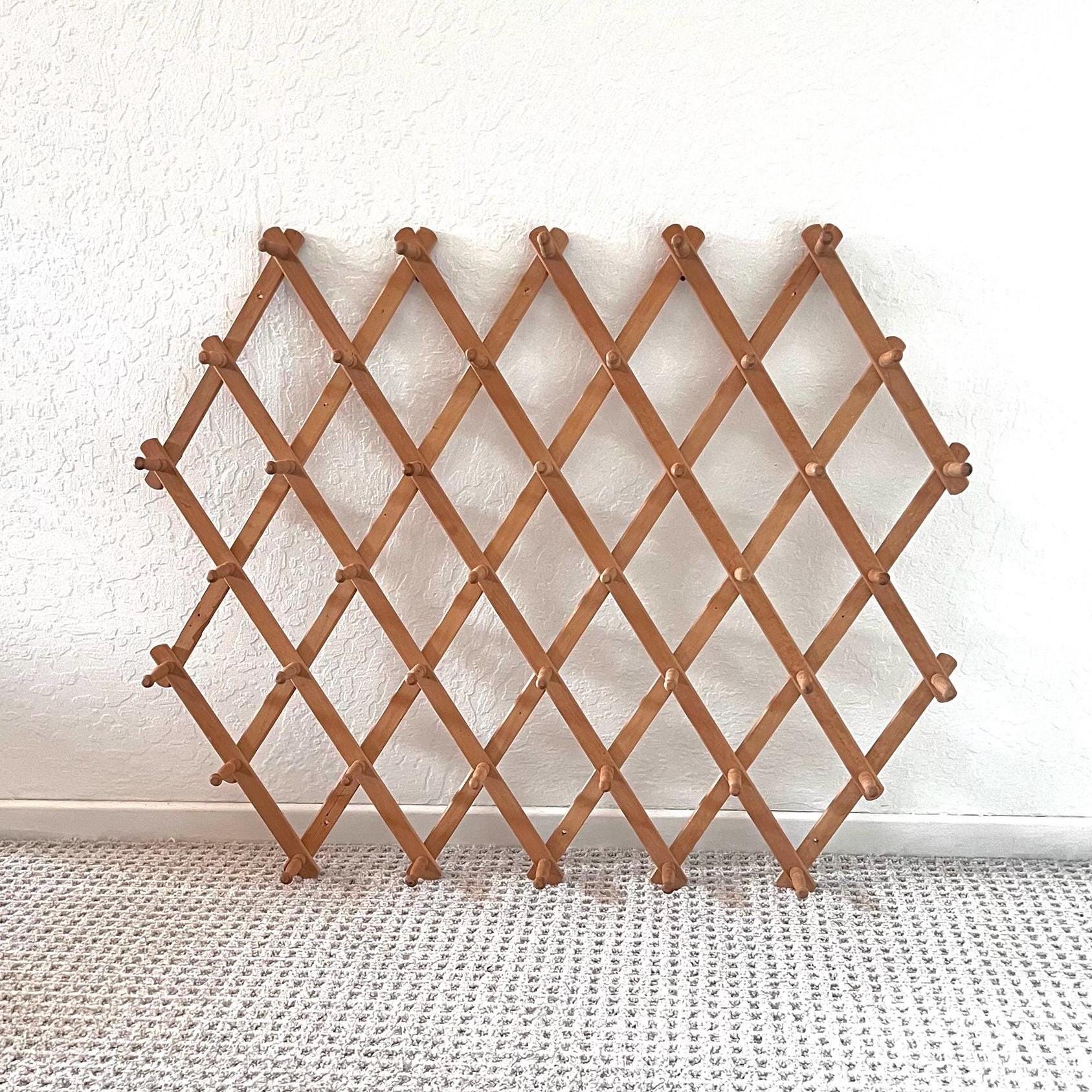 Extra Large Vintage 42 Peg Rack Accordion Rack Etsy