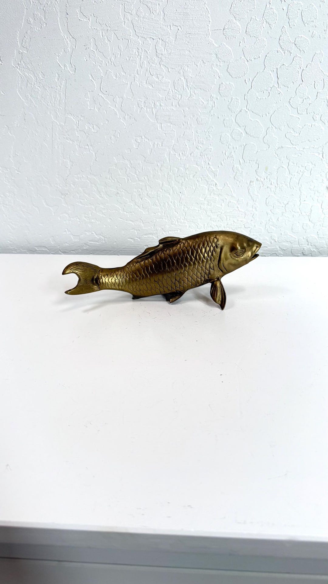 Large Brass Fish | Vintage Brass Animal Figurine | Brass Goldfish - Etsy