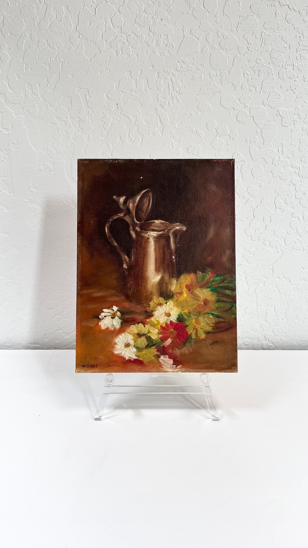 Beautiful Vintage Floral Still Life Original Oil Painting - Etsy