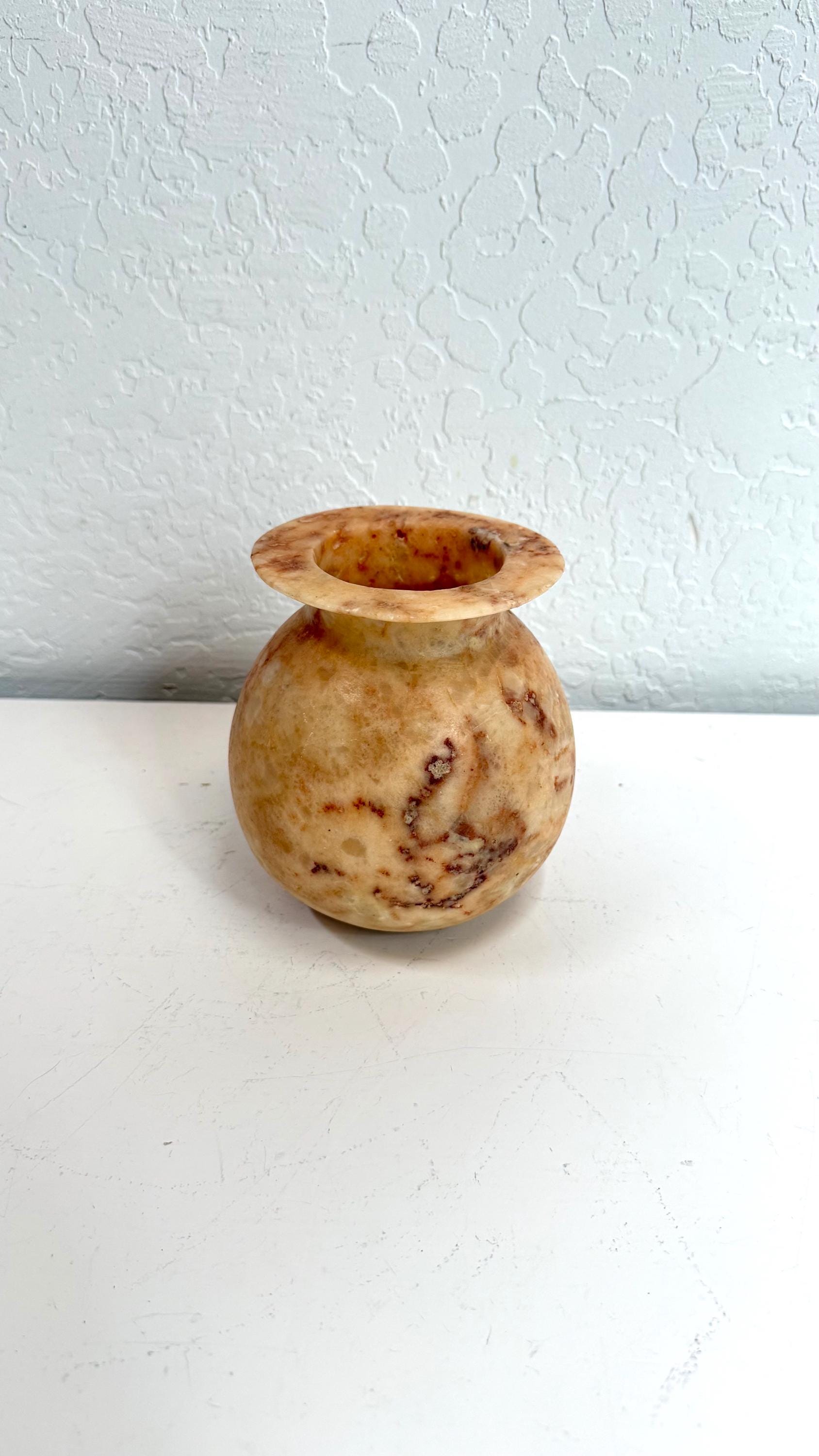 genuine alabaster 花瓶 アラバスター Egyptian alabaster - Etsy 日本