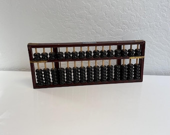 Large Vintage Wooden Abacus | Chinese Abacus