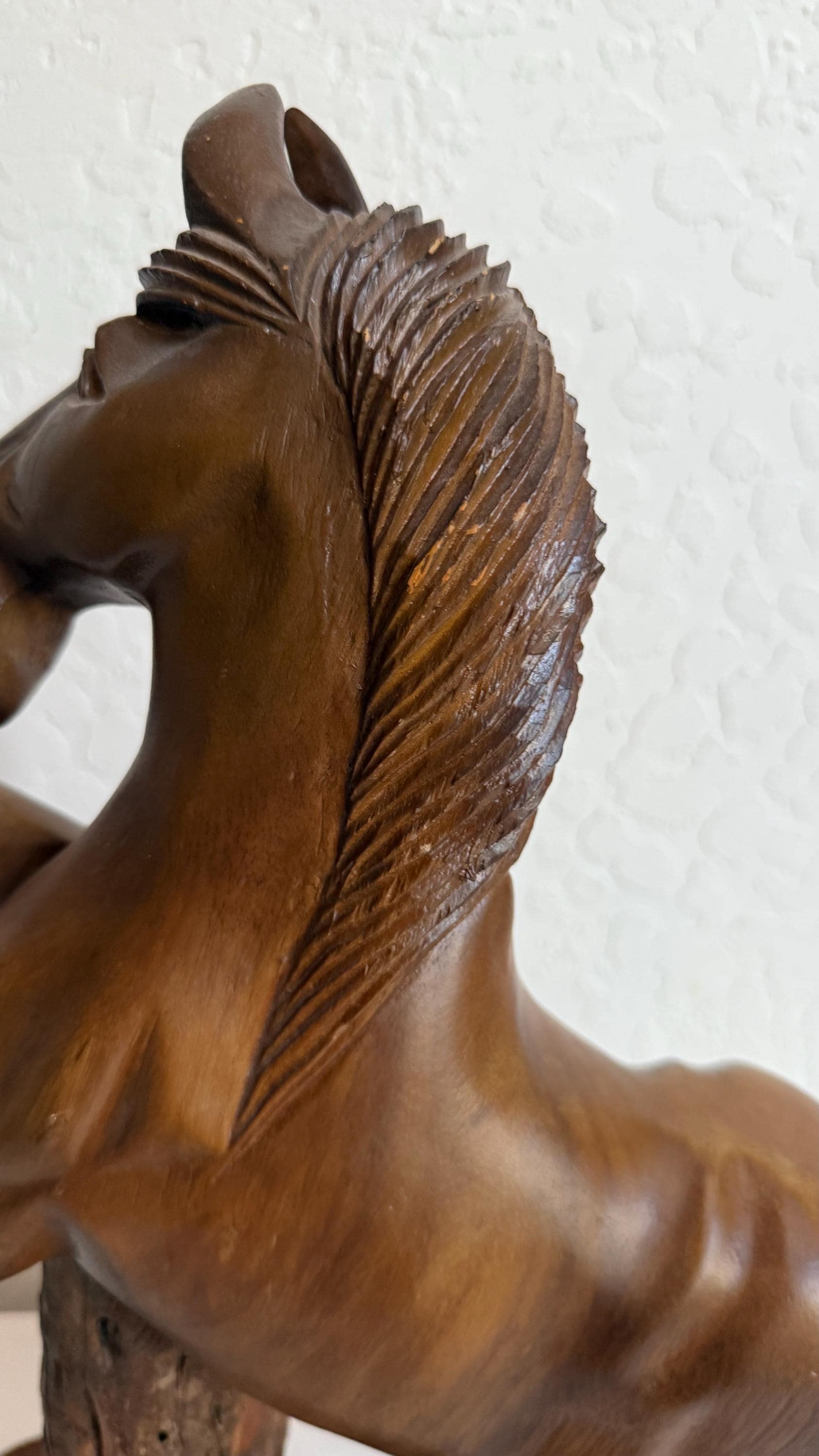 木製 ヴィンテージ 馬 大きなヴィンテージの木製彫刻馬 - Etsy 日本