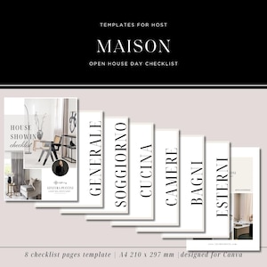 Home Showing Checklist | Real Estate Marketing | House Seller Guide | Prep Your Home | Staging Guide | Open House Day Prep | Canva Template