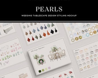 Wedding Tablescape Styling Mockup Vol. I | Canva Template