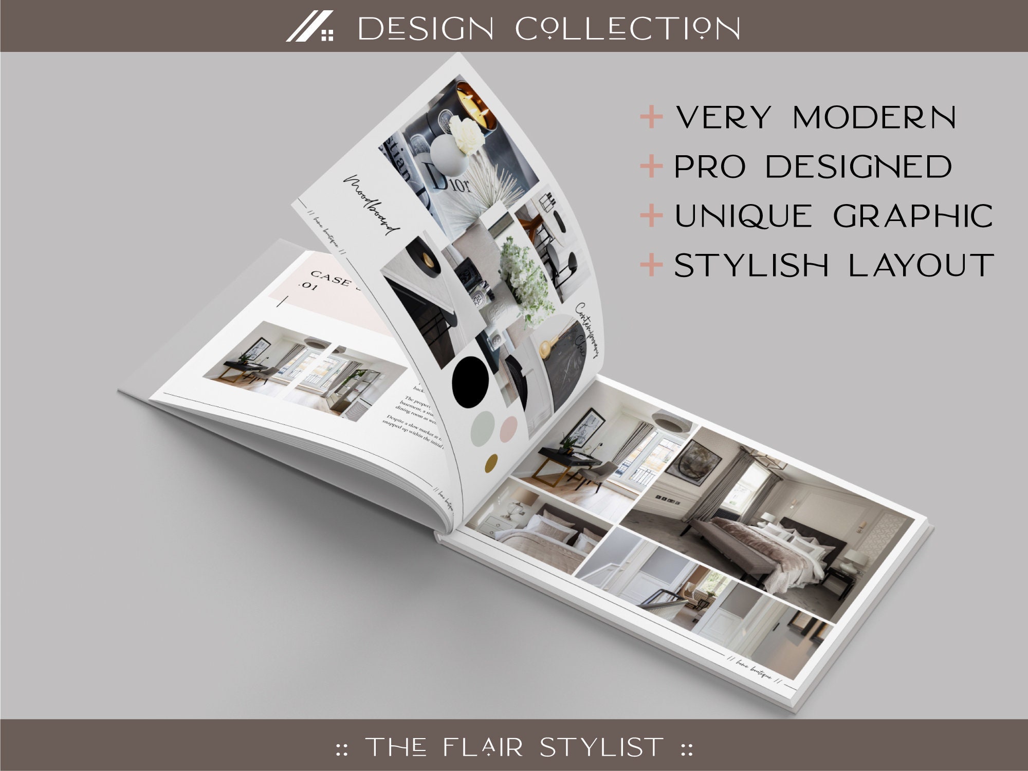 A4 Home Staging Brochure Home Stylist Book Template Etsy UK