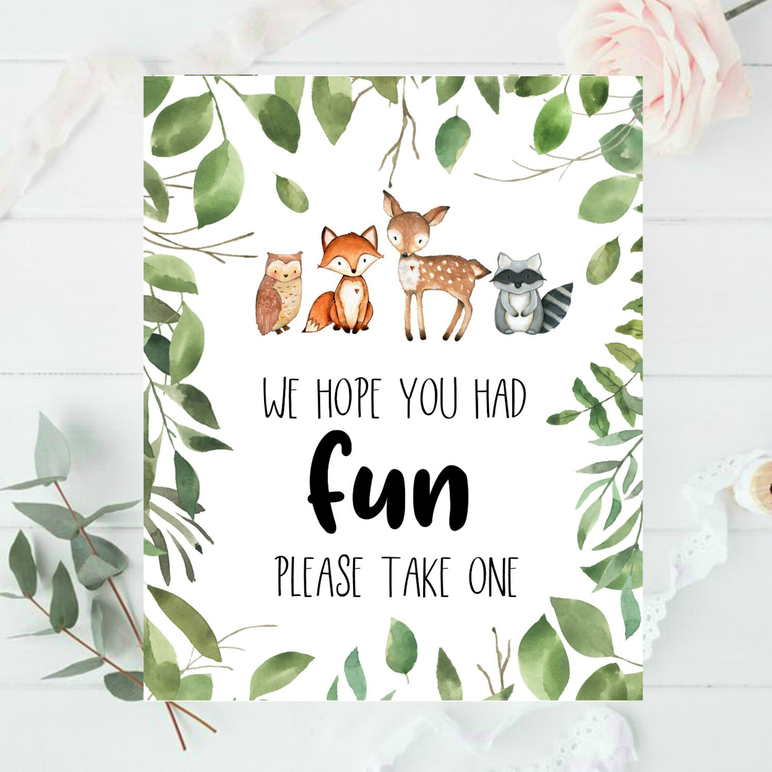 Pacifier Hunt Game Woodland Pacifier Hunt Game Printable | Etsy