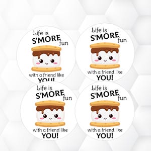 Life Is S'more Fun Printable Tag: Party Favor Gift Tag (PDF) image 3