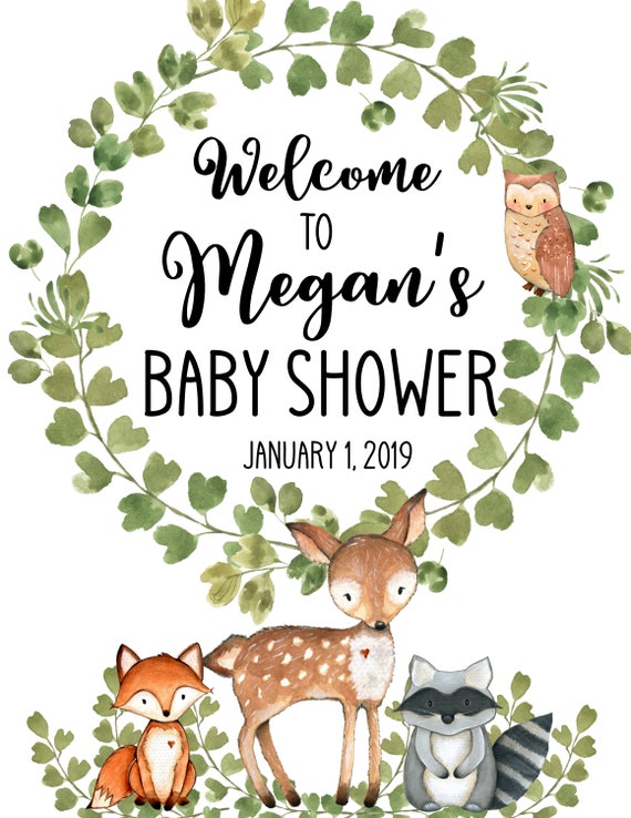 Printable Woodland Pets Kid Shower Welcome Indicator, Forest Woodland Kid Shower Enormous, welcome indicator little one shower woodland pets graphic regarding Printable Woodland Animals known as Printable Woodland Pets Youngster Shower Welcome Signal, Forest Woodland Little one Shower Hefty, welcome signal little one shower woodland pets