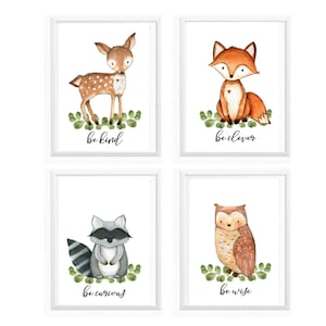 Woodland Nursery Decor Woodland Nursery Printables Forest - Etsy