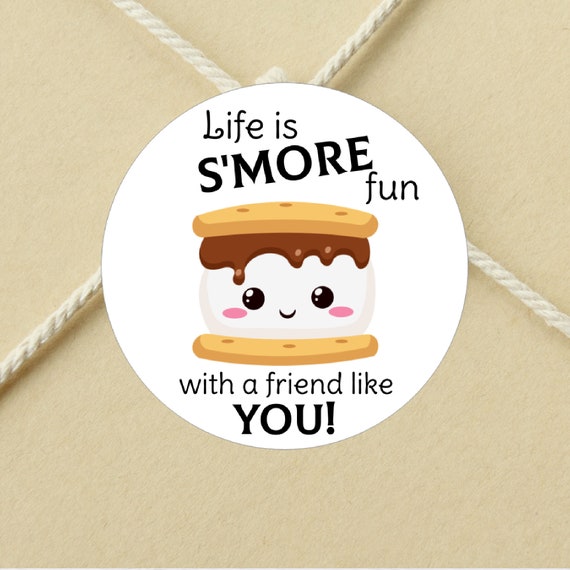 Life Is S'more Fun Printable Tag: Party Favor Gift Tag (PDF)
