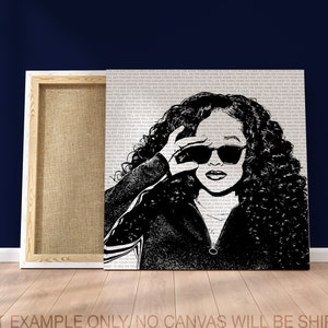 H.E.R. Lyrical Digital Print /Song Lyrics Print / Pop Culture /Hip Hop Art Trap Art /Custom Lyric Art /Personalized Wall Art