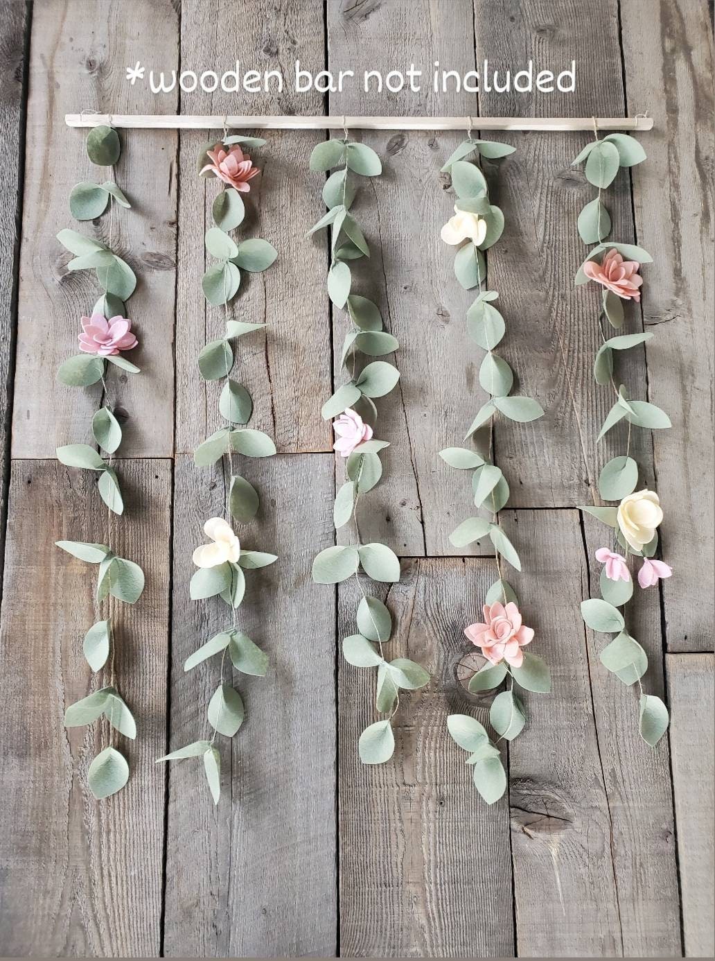 Vertical Greenery Garland Attachable Florals Floral Garland Etsy