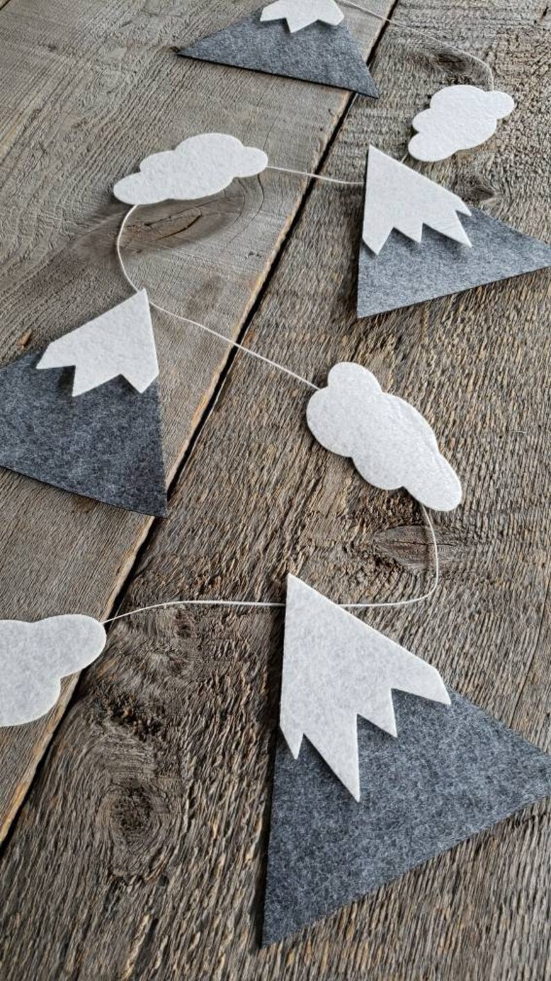 Mountain Garland for Baby Nursery Birthday Party Decor or Etsy