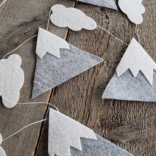 Mountain Garland for Baby Nursery Birthday Party Decor or Etsy