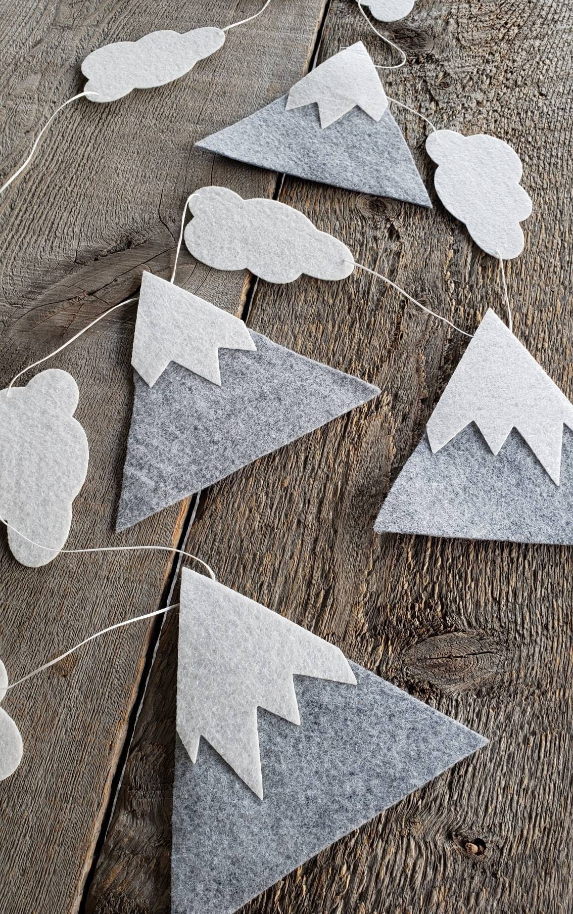 Mountain Garland for Baby Nursery Birthday Party Decor or Etsy