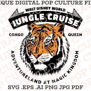 Jungle Cruise Adventureland Theme Park Ride Backside of Water Skipper Dad Jokes Africa Savannah California Adventure SVG