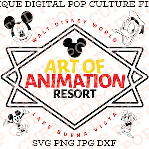 Art of Animation Resort WDW Vacation Club Mickey Mouse Donald Duck Themed Hotel
