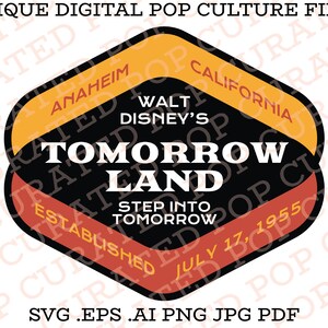 Tomorrowland Vintage Design Carousel of Progress Magic Kingdom Retro Future Theme Park Anaheim California Adventure Custom SVG File Cricut