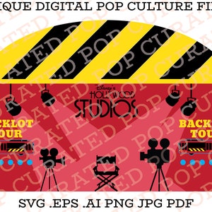 Hollywood Studios Backlot Tour Amusement Park Custom Shirt Theme Park Attraction SVG Movie Set Famous Actors Special Effects California