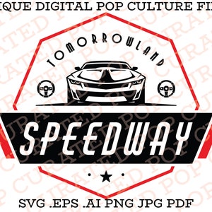 Tomorrowland Speedway Autopia City of Tomorrow Epcot Carousel of Progress Custom SVG File Cricut