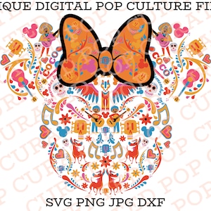 Coco Movie Remember Me Dia De Muertos Day of the Dead Movie Minnie Mouse Collage