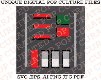 Darth Vader Control Plate Star Wars Galaxy's Edge WDW Luke Skywalker The Dark Side Custom SVG File Cricut