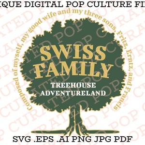 Swiss Family Treehouse Robinson Magic Kingdom Jungle Cruise Adventureland Livro mais vendido História de conto de fadas Jungle SVG