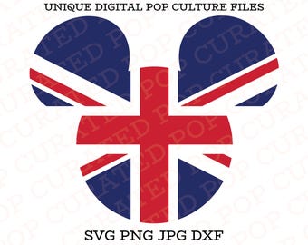 British Flag Mickey Ears Epcot Pavilion Drink Around The World Beer International Traveler World Globe British Redcoats Queen of England SVG