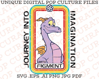Journey Into Imagination With Figment Epcot Amusement Park Dragon Wonder Fairytale Innovation Imaginearing WEDWay City of The Future SVG