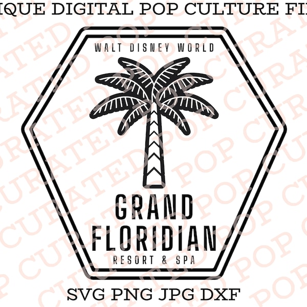 Grand Floridian Resort Hotel Spa St Augustine Lavish Victorian Vacation Family Trip Custom SVG File Cricut Design Magic Kingdom Monorail