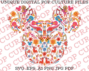 Coco Film Remember Me Dia De Muertos Day of the Dead Film Mickey Mouse Collage