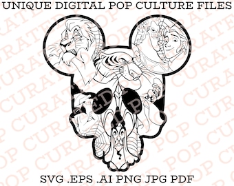 Villain Characters Evil Mickey Mouse Halloween Skull Bad Guy