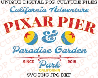 Classic Midway Pier Toy Story Buzz Woody Midway Mania Coney Island Retro Cars Land Theme Park Ride Roller Coaster California Adventure SVG