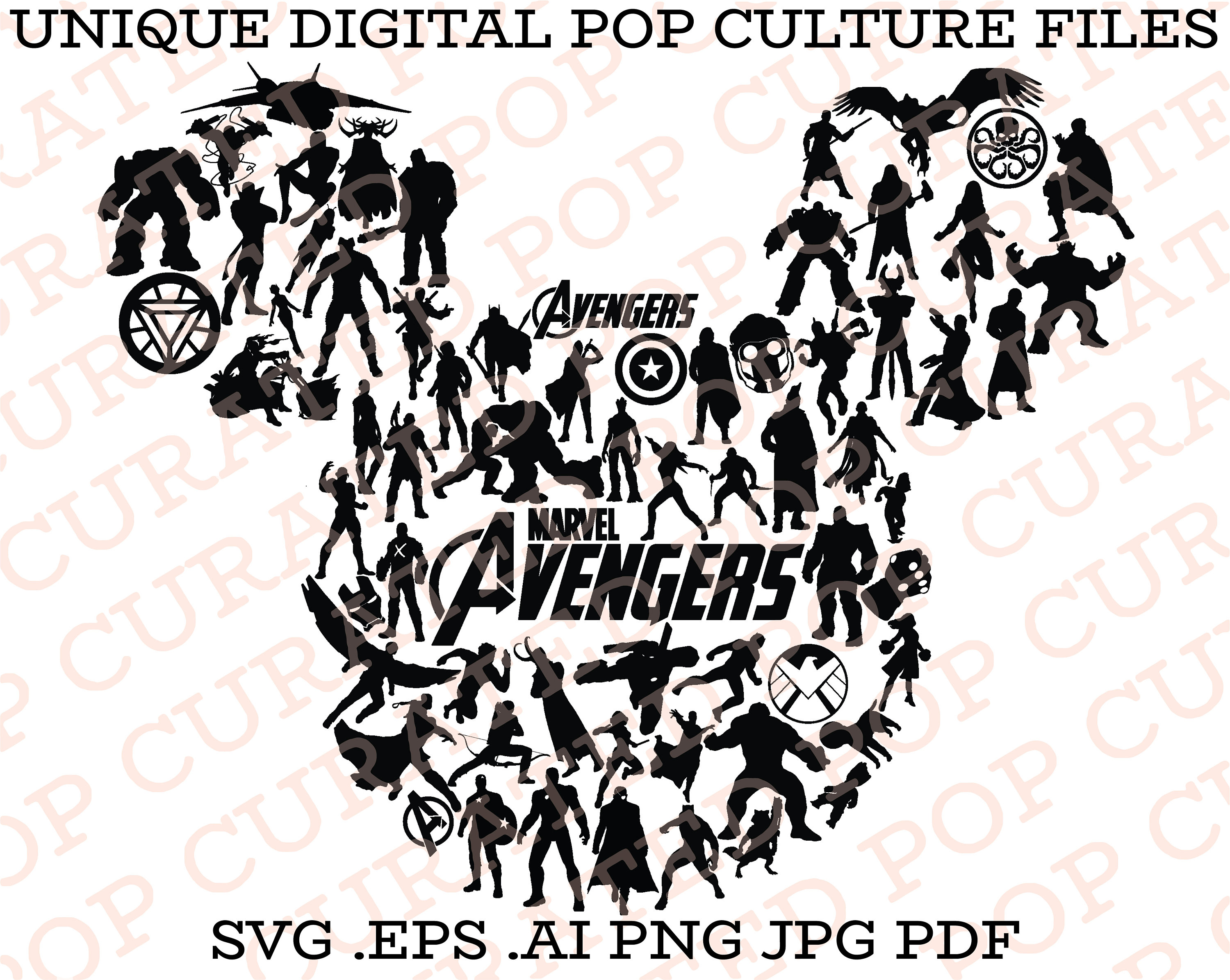 Avengers Acrylic Blanks for Badge Reels 