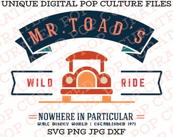 Mr Toads Wild Ride Magic Kingdom Orlando Florida Adventure Race Car Attraction Theme Park Ride Ichabod Toad Hall MacBadger Fantasyland