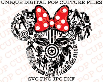 Kapten Amerika Minnie Mouse Superhjälte Serietidning Collage Nöjespark Temaåktur Inbördeskriget Hulken T-shirt Fil