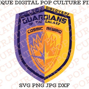 Cosmic Rewind Guardians of the Galaxy Epcot World Spinning Ride Rocket Raccoon Gamora Drax Star Lord Thanos Showcase Custom SVG File
