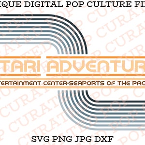 Atari Adventure Entertainment Center Retro Throwback Gra wideo WDW Amusement Park Arcade SVG
