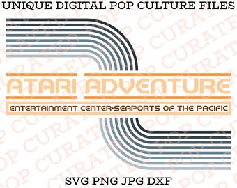Atari Adventure Entertainment Center Retro Throwback Video Game WDW Amusement Park Arcade SVG