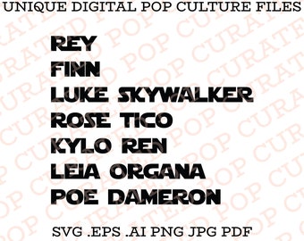The Last Jedi Star Wars Movie Custom SVG File Shirt Lucas Films