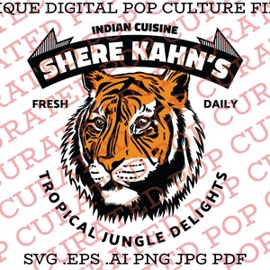 Jungle Book Animal Kingdom Harambe Market WDW Shere Kahn Mowgli Baloo Mickey Mouse Africa Jungle Avatar Pandora India Restaurant Custom SVG