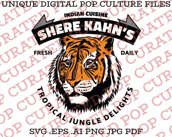 Jungle Book Animal Kingdom Harambe Market WDW Shere Kahn Mowgli Baloo Mickey Mouse Africa Jungle Avatar Pandora India Restaurant Custom SVG