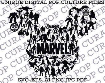 Superheld Comic Buch Collage Maus Freizeitpark Theme Ride Captain America Iron Man Hulk T-Shirt Datei