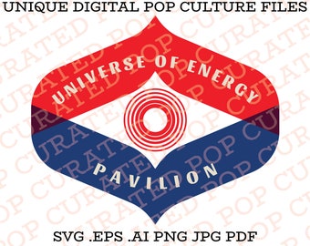 Universe of Energy Reimagined Epcot Community of Tomorrow Monorail Living with The Land Figment Ride SVG File Custom Active