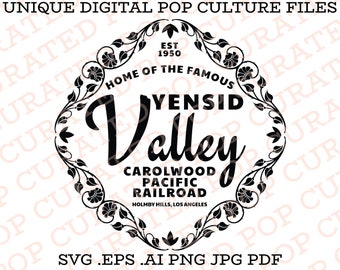 Yensid Valley Carolwood Pacific Railroad Orlando Florida EP Ripley Train Locomotive Lillian Lilly Belle Anaheim California SVG