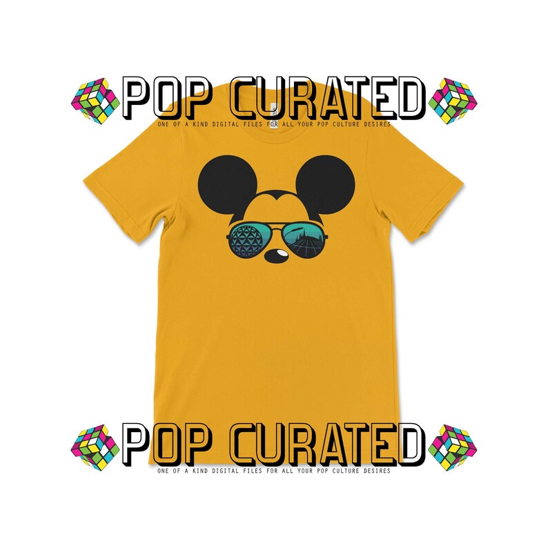 Mickey Mouse Sunglasses Epcot Spaceship Earth Space Mountain Etsy
