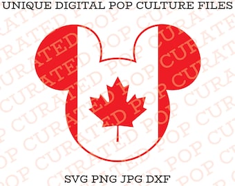 Bandera canadiense Mickey Mouse WDW Parque de atracciones Epcot Salón de los Presidentes Great White North
