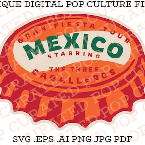 Gran Fiesta Tour I tre Caballeros Città del Messico Sombrero Taco Truck Guadalajara Tempio Maya di Monterrey Padiglione antico Epcot SVG
