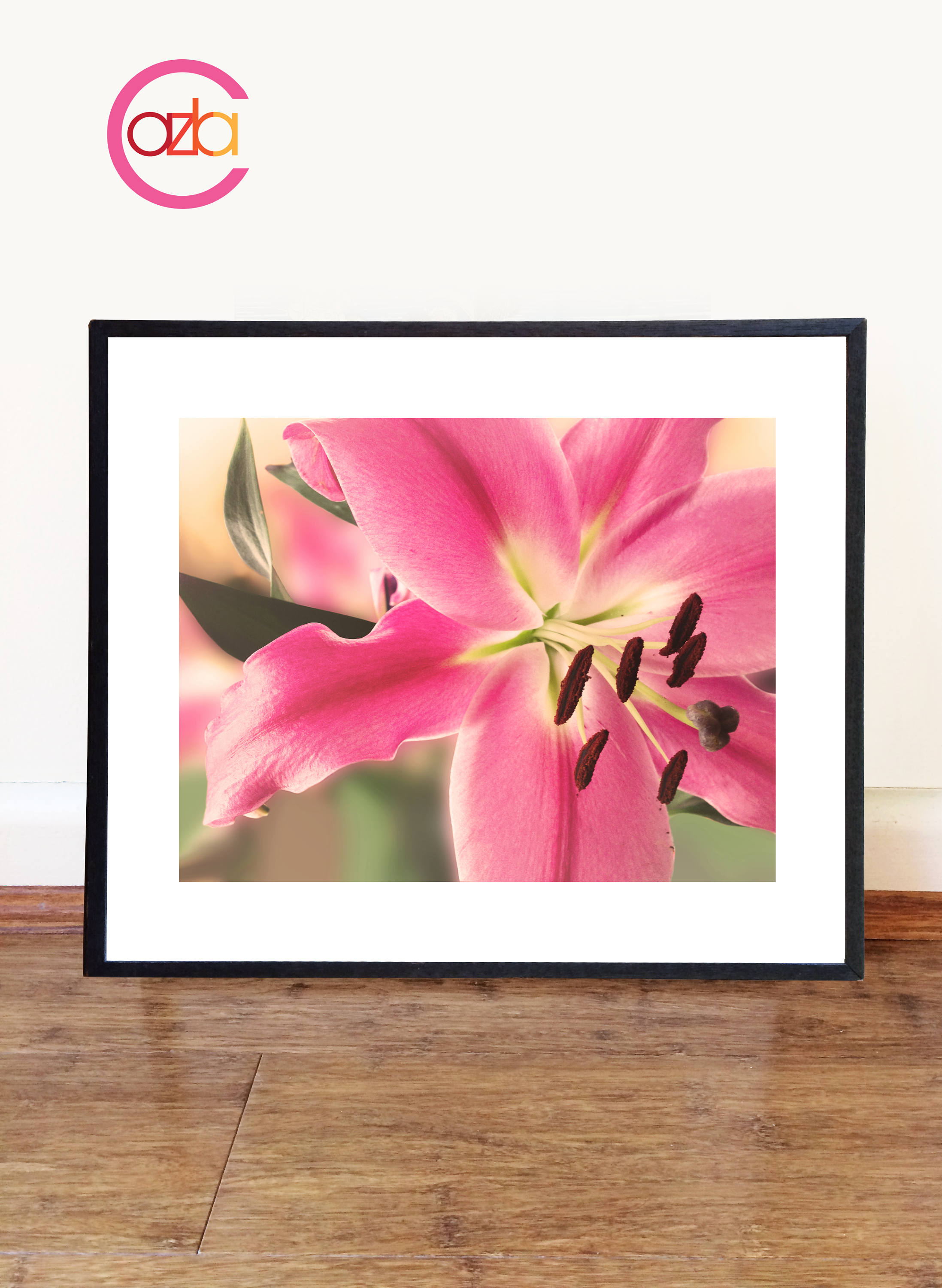 Pink Lily Flower Photograph Flower Image Lily Wall Art Etsy